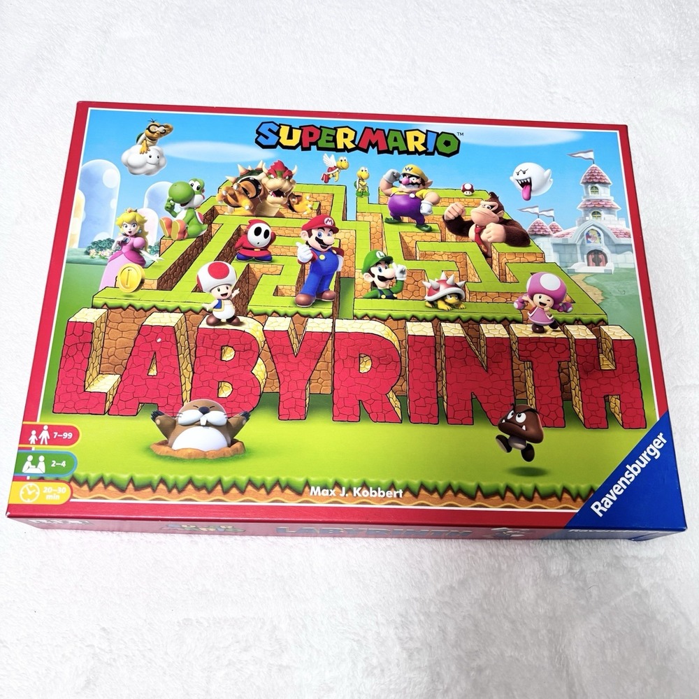 Super Mario Bros Labyrinth The Moving Maze Family Board‎ Game